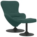  Eggstol 2 pcs Mørkegrønn 63 x 73 x 90 cm Fløyel