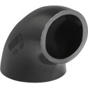 63 x 56 mm x 90° Reduksjonsbøy svart PEH Geberit
