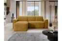 Ume 4 seters Sofa med Sjeselong   Gul