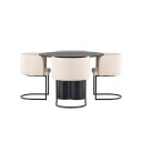Venture Home Spisegruppe Venture Home Olivia Ø 110 cm med 4 Simrishamn Stoler GR23108