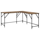 vidaXL Skrivebord Gamle tre 149 x 149 x 75 cm Konstruert tre