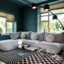 Fatboy sumo sofa hjørneseksjon  boucle recycled grey