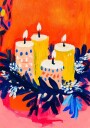 Radiant Candle Glow Poster Plakat / 21x30cm