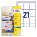 Avery - address labels - 525 label(s) - 63.5 x 38.1 mm