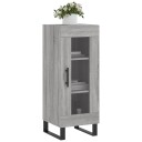 vidaXL Skjenk grå sonoma 34,5x34x90 cm konstruert tre