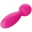 baseks Kraftig 10 Function Wand Vibrator     - Rosa