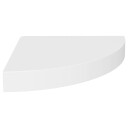 vidaXL Flytende vegghyller 2 stk hvit 25x25x3,8 cm MDF