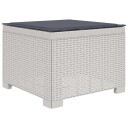 vidaXL 1 seters Hage Sofa med Pute Rattan Utseende PP Hvit
