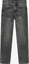 Indian Blue Jeans Wide Straight Fit Grey Jeans   DARK GREY DENIM   110