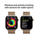 Apple Watch Series 10 Smartklokke 42mm Gull Titan med Milanese Loop