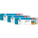 HP C9485A HP 91 Blekkpatron gul