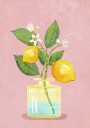 Lemon Bunch In Vase Plakat Plakat / 50x70cm