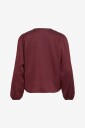 Vila   Bluse Viellette L/S Smock Satin Top   Noo   Rød