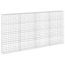 vidaXL Gabion med 5 mm tråd og 10x10 cm mesh 400x30x200 cm