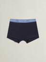 Gant Kids 3 Pack Contrast Waistband Boxer Briefs   Navy   122
