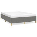  Sengeramme uten madrass mørkegrå 135x190 cm Double stoff