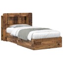  Sengeramme med oppbevaring Gammelt tre 80 x 200 cm