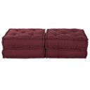  Modulsofa 2 pcs Marron 140 x 70 x 36 cm stoff