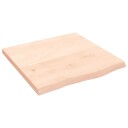 vidaXL Vegghylle 60x60x4 cm ubehandlet heltre eik