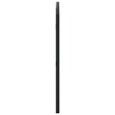 vidaXL Veggspeil svart 100x50 cm buet jern