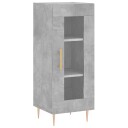 vidaXL Skjenk betonggrå 34,5x34x90 cm konstruert tre