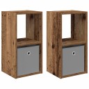  Nattbord 2 pcs Gammelt tre 30,5 x 27 x 59,5 cm Konstruert tre