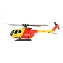 Modelsport As Twister BO 105 Skala Helikopter med 6 Akset Gyro ALT Gul/Rød