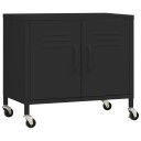vidaXL Oppbevaringsskap svart 60x35x56 cm stål