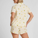 Hunkemöller Pj Ss Woven Lemon Yellow M