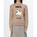 Moschino, Dame, Strikkevarer, Beige, S,