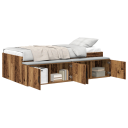 Lagrings Seng Ramme Gammel Tre 75x190 cm