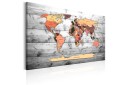 Tavle World Map: New Directions 120X80 Artgeist sp. z o. o.
