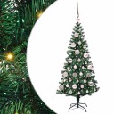  Kunstig Forhåndsopplyst Juletre grønn 120 cm PVC og metall