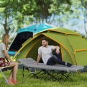 Feltseng sammenleggbar campingseng med madrasspute sidelomme 190 x 65 x 37 cm campingseng for voksne gjesteseng opptil 150 kg sa