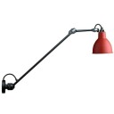 Lampe Gras N304 L60 Vegglampe Matt Sort & Rød Hardwired