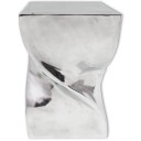  Krakk/Sidebord Vridd Form Aluminium Sølv 8718475999423