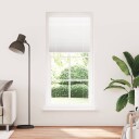  plisségardin Hvit 95x200 cm Stoff Bredde 94,4 Polyester