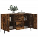 vidaXL Skjenk røkt eik 100x36x60 cm konstruert tre