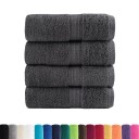  Premium vaskehåndklær SOLUND 4 stk antrasitt 30x30cm 600gsm
