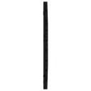 vidaXL Veggmontert sengegavl svart 106x3x63 cm heltre furu