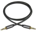 Wozinsky Universal Mini Jack Kabel 2X Aux Kabel 2 M Sort