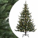 vidaXL Kunstig sammensatt juletre 120 cm 150 LED-lys Varmhvit