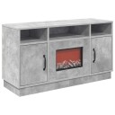 vidaXL Elektrisk peis Betong 100 x 33 x 55 cm Konstruert tre