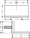Axor Showersolution Kartut/Hylle Tutlengde 180 mm, Krom