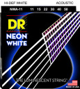 DR Strings Neon Hvit NWA-11