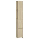 vidaXL Baderomsskap sonoma eik 25x25x170 cm sponplate