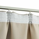 vidaXL Lystette gardiner med kroker 2 stk beige 140x225 cm