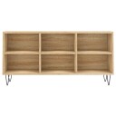  TV benk sonoma eik 103,5x30x50 cm konstruert tre