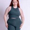 Girlfriend Collective Dylan Crop topp grønn Størrelse: XL Kvinner