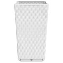 Plantekasser 4 stk hvit 32,5x32,5x57 cm PP